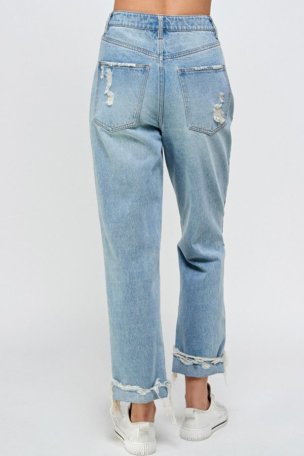 Thumbnail: High Waisted Destroyed Jeans