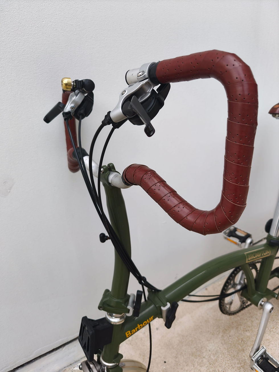 縮圖：Brompton P6R Limited Edition Barbour 1 Olive Green