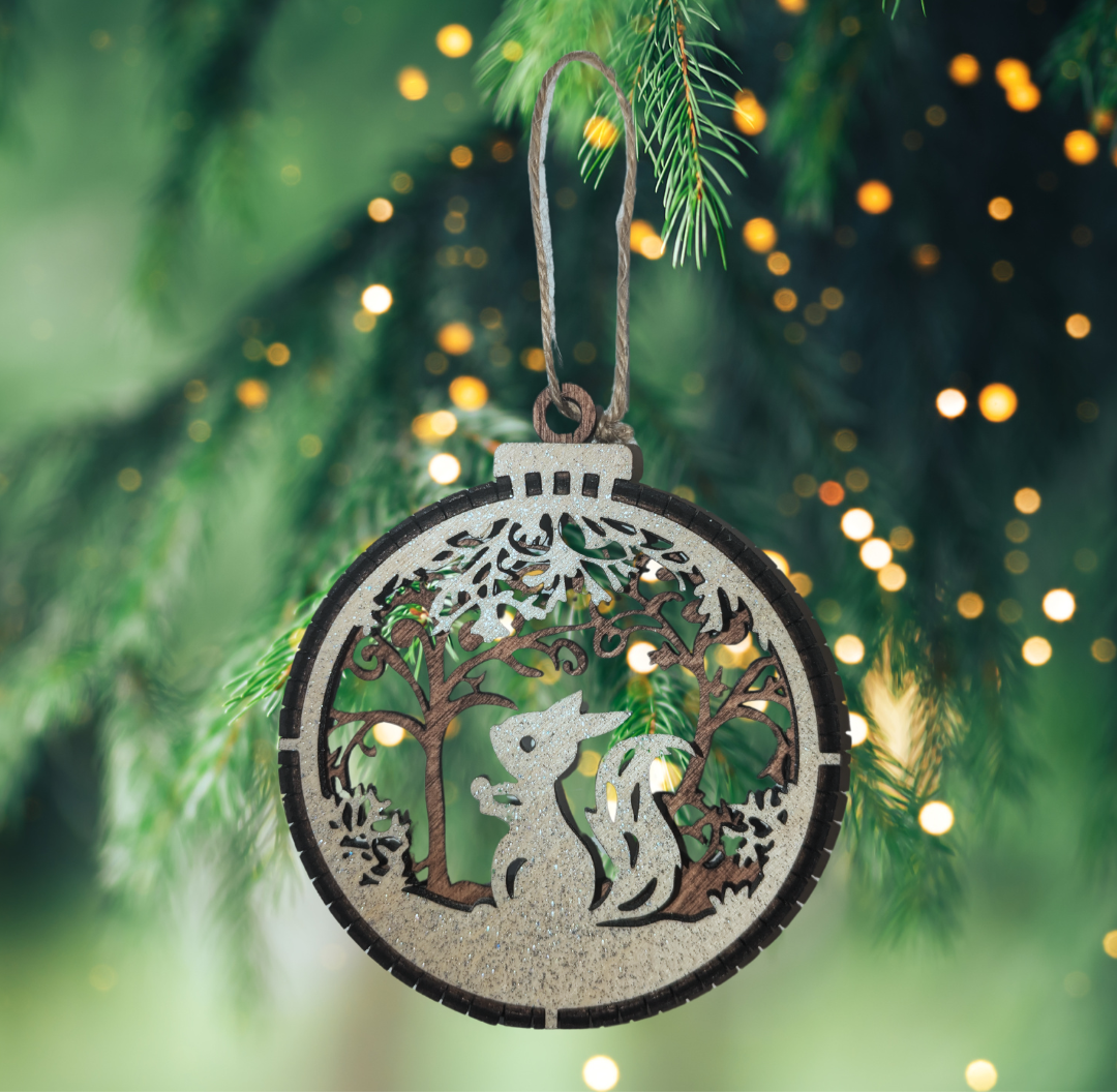 Christmas Ornament - Squirrel Design