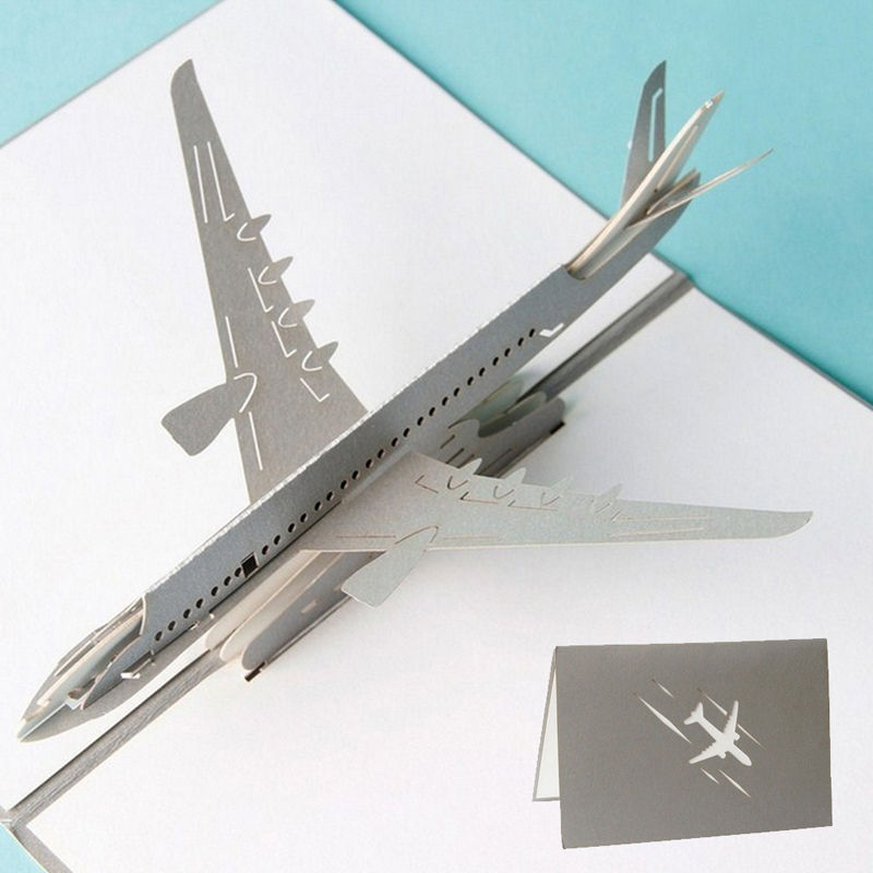 Miniaturbild: 3D Airplane Card