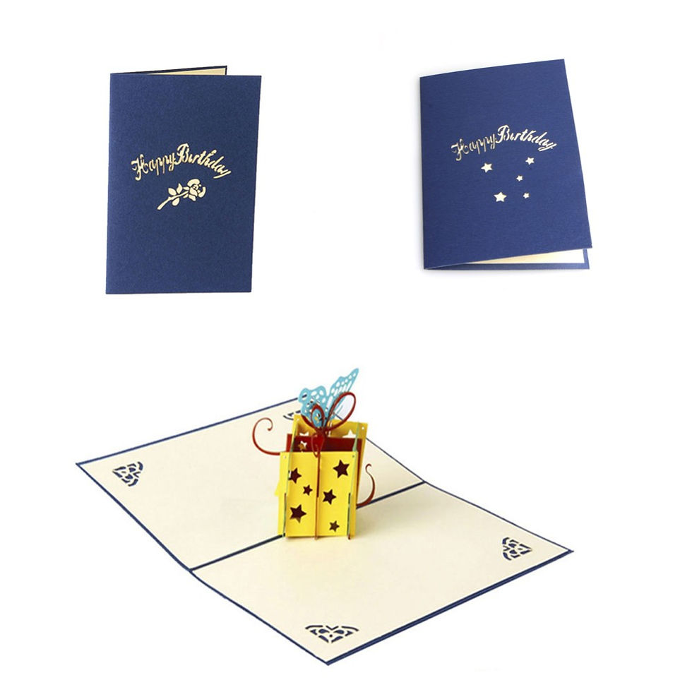 Miniaturbild: Happy Birthday Gift 3D Card