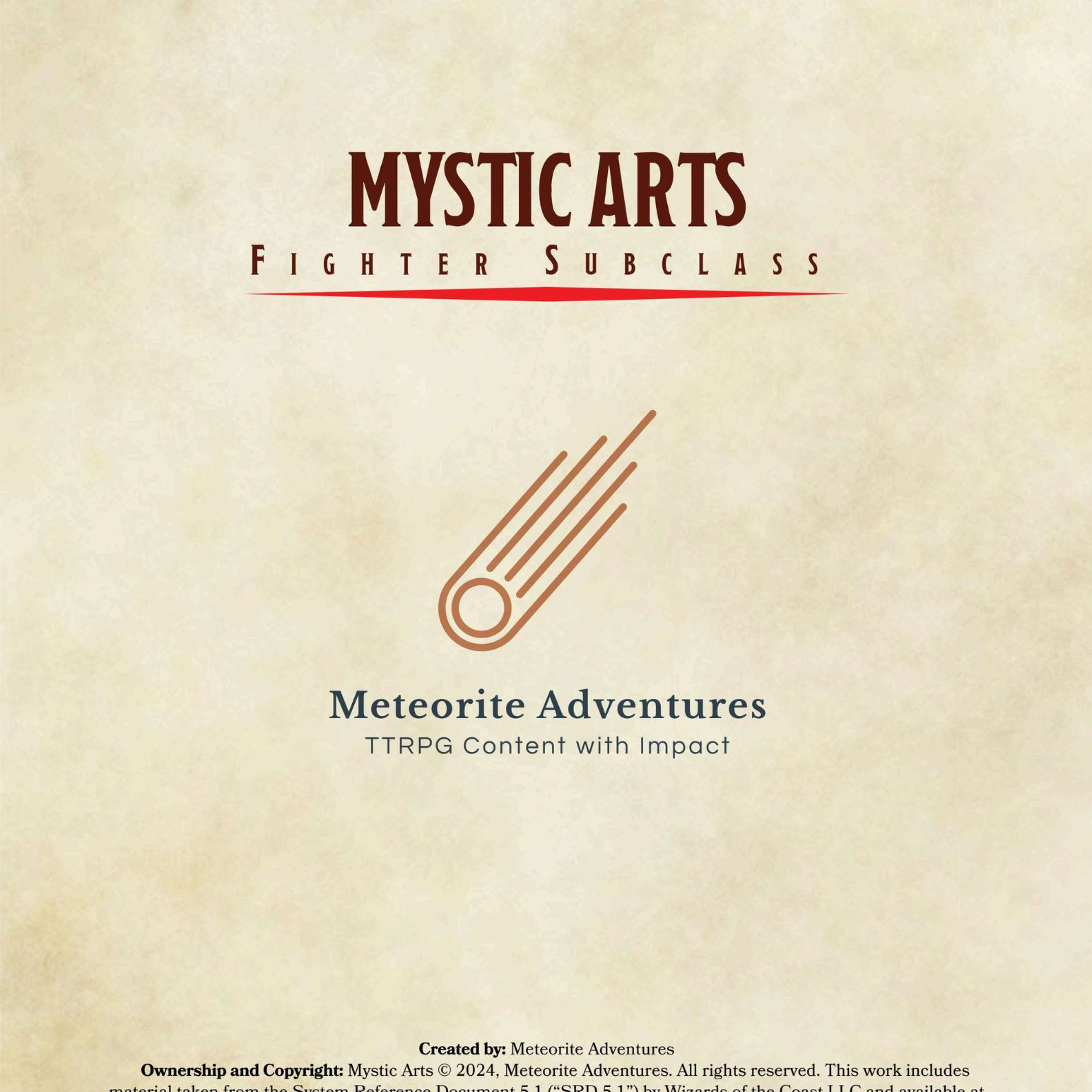 Mystic Arts - Fighter Subclass