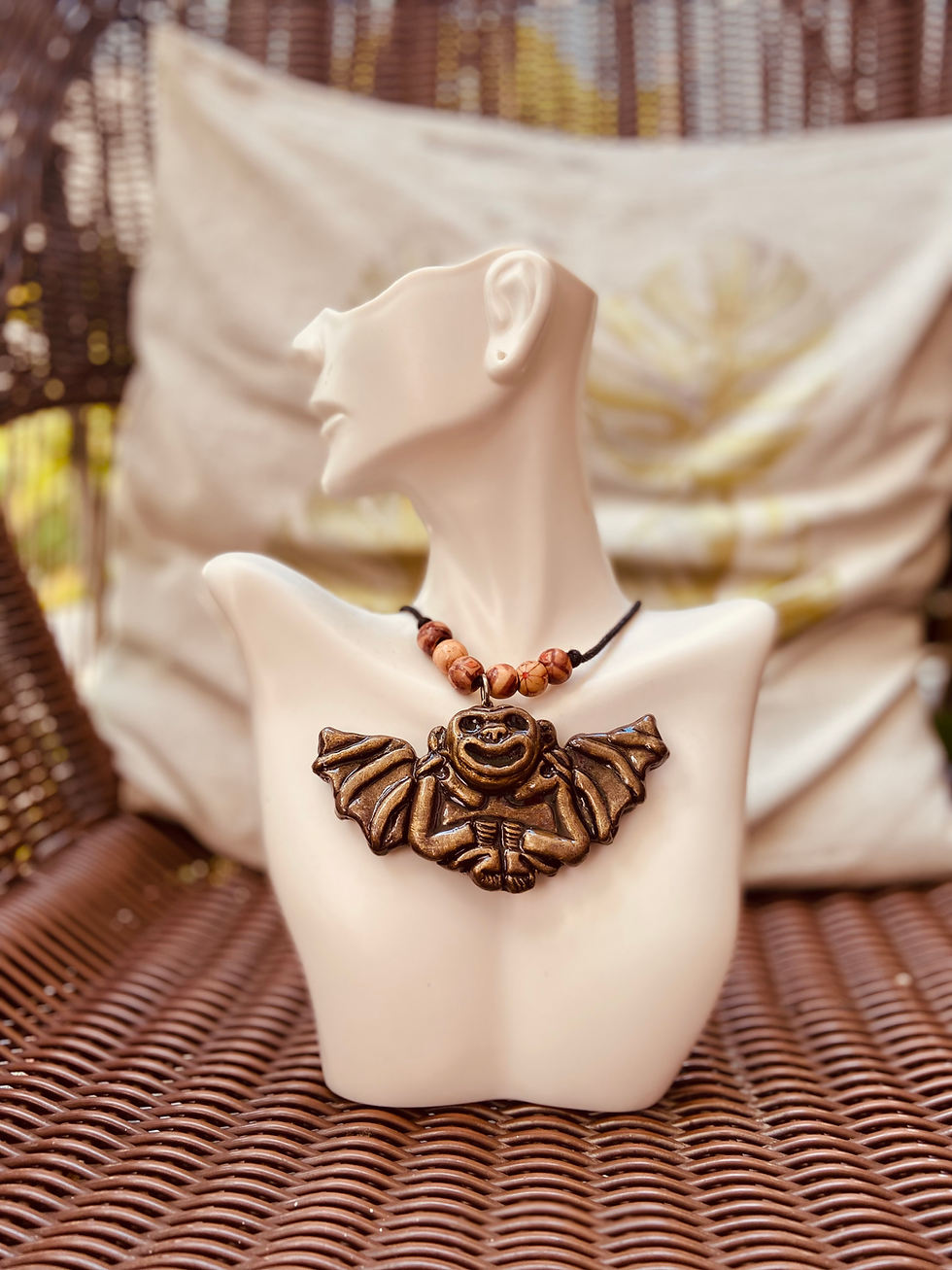 Thumbnail: Taino Inspired Maquetaurie Guayaba Amulet Pendant Necklace