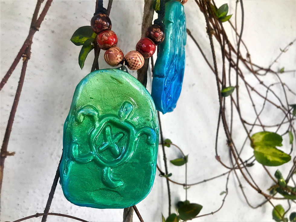 Thumbnail: Taíno Inspired  Oánaketa Pendant Amulet Necklace Pelican Urayo Coqui Carey