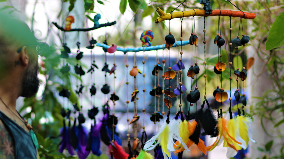 Thumbnail: Taino Inspired Shell Rainbow CHEWETI DIOSA LUNA Windchime
