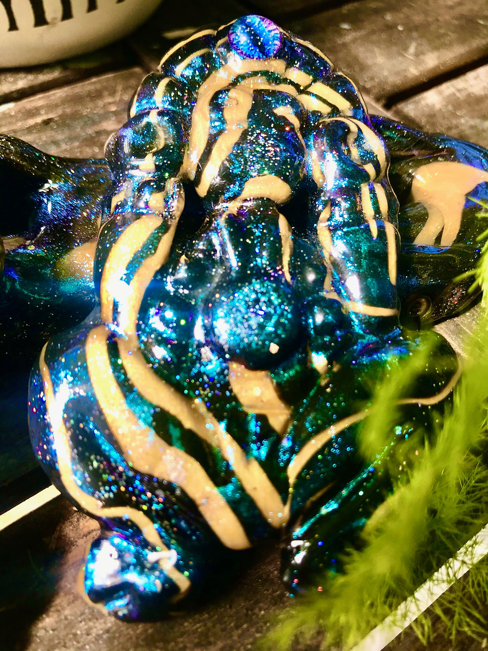 Thumbnail: Unique Series: Taino Indigenous STARDUST Cemi Set with RESIN Clay