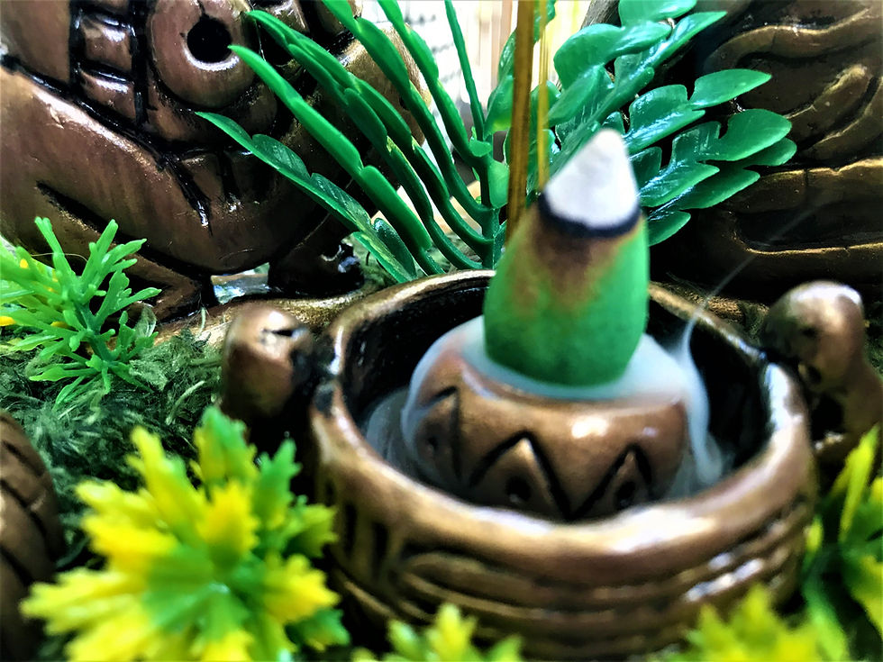 Thumbnail: Taino Art Sculpture TeaLight Holder Incense Indigenous Ceremonial Grounds