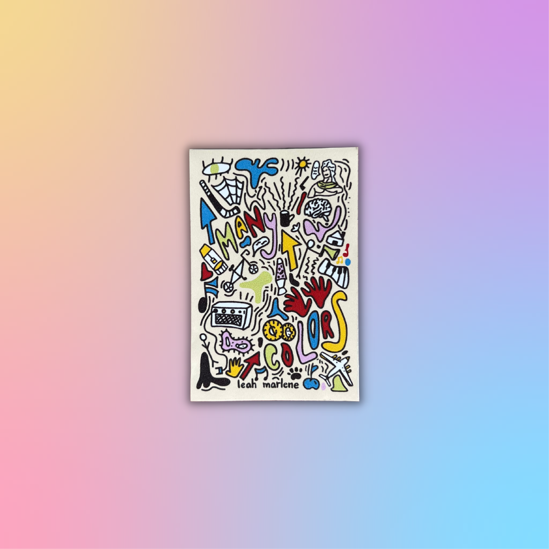 Many Colors 3 x 2 Stickers