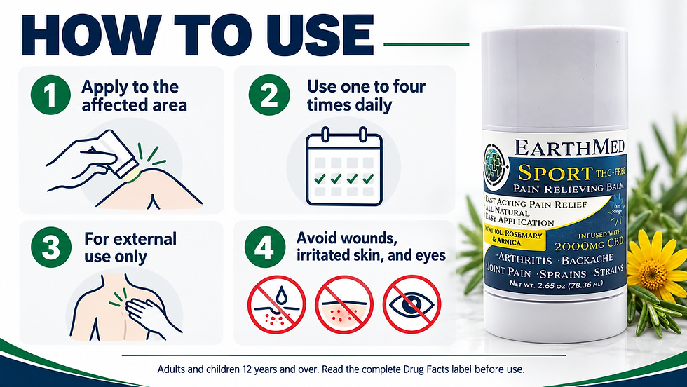 EarthMed Pain Relieving Balm: How to Use the Balm