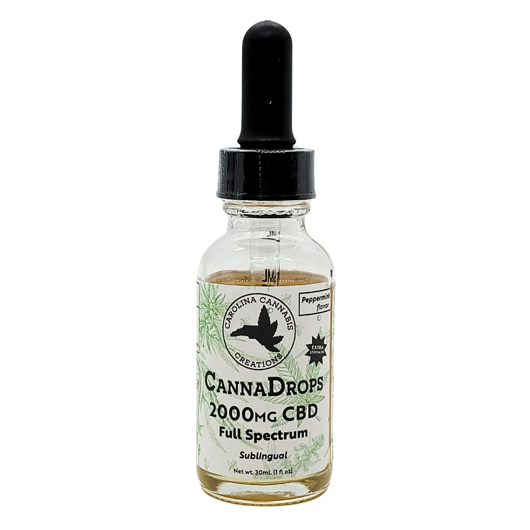 Full Spectrum 2000mg Peppermint tincture Wholesale | 10 Pack