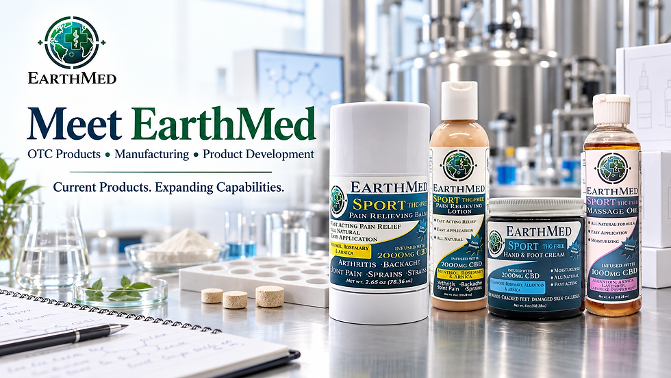 Meet EarthMed: OTC Products, Manufacturing, and Product Development
