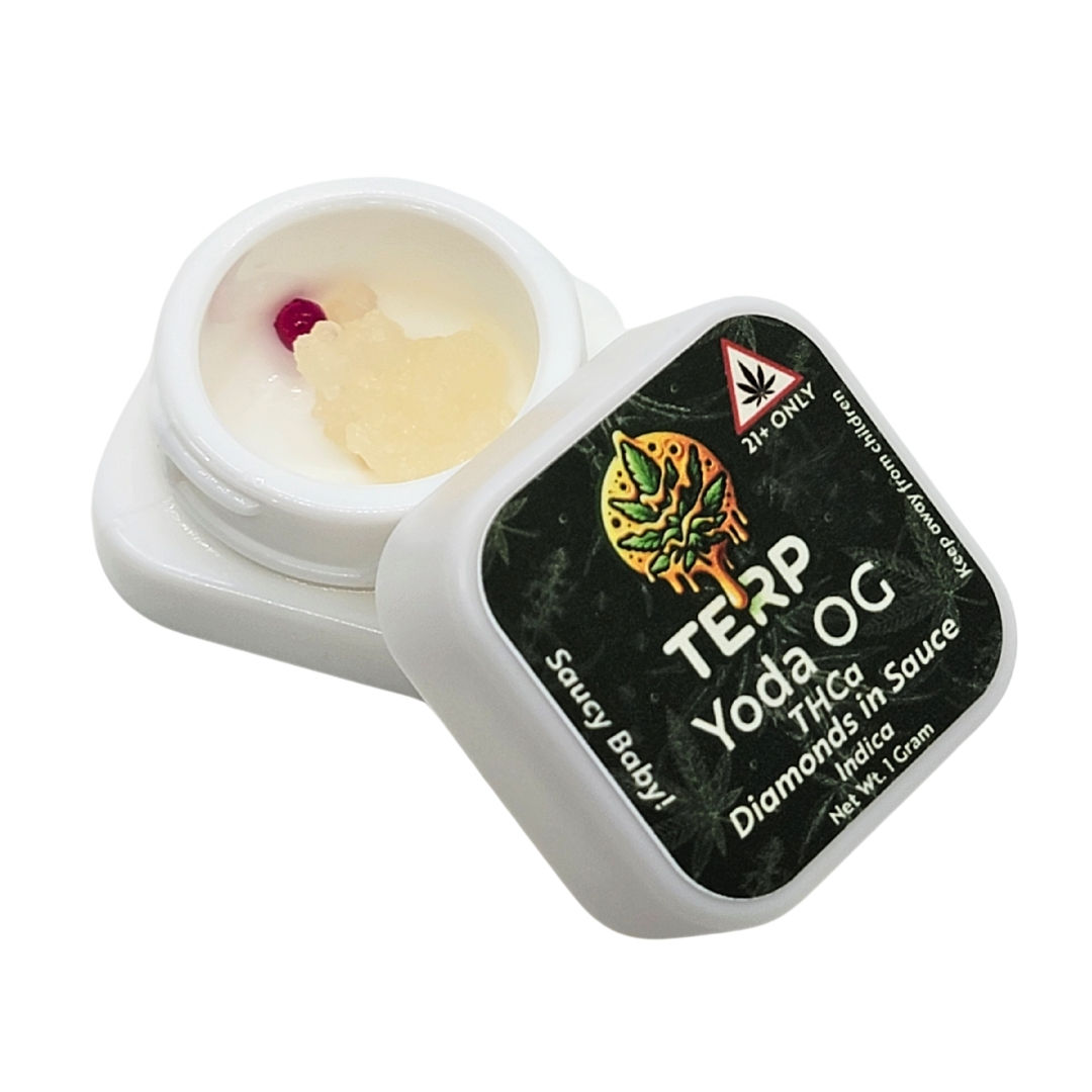 Diamonds in Sauce 1 gram | Yoda OG | 10 case | THCa Concentrate
