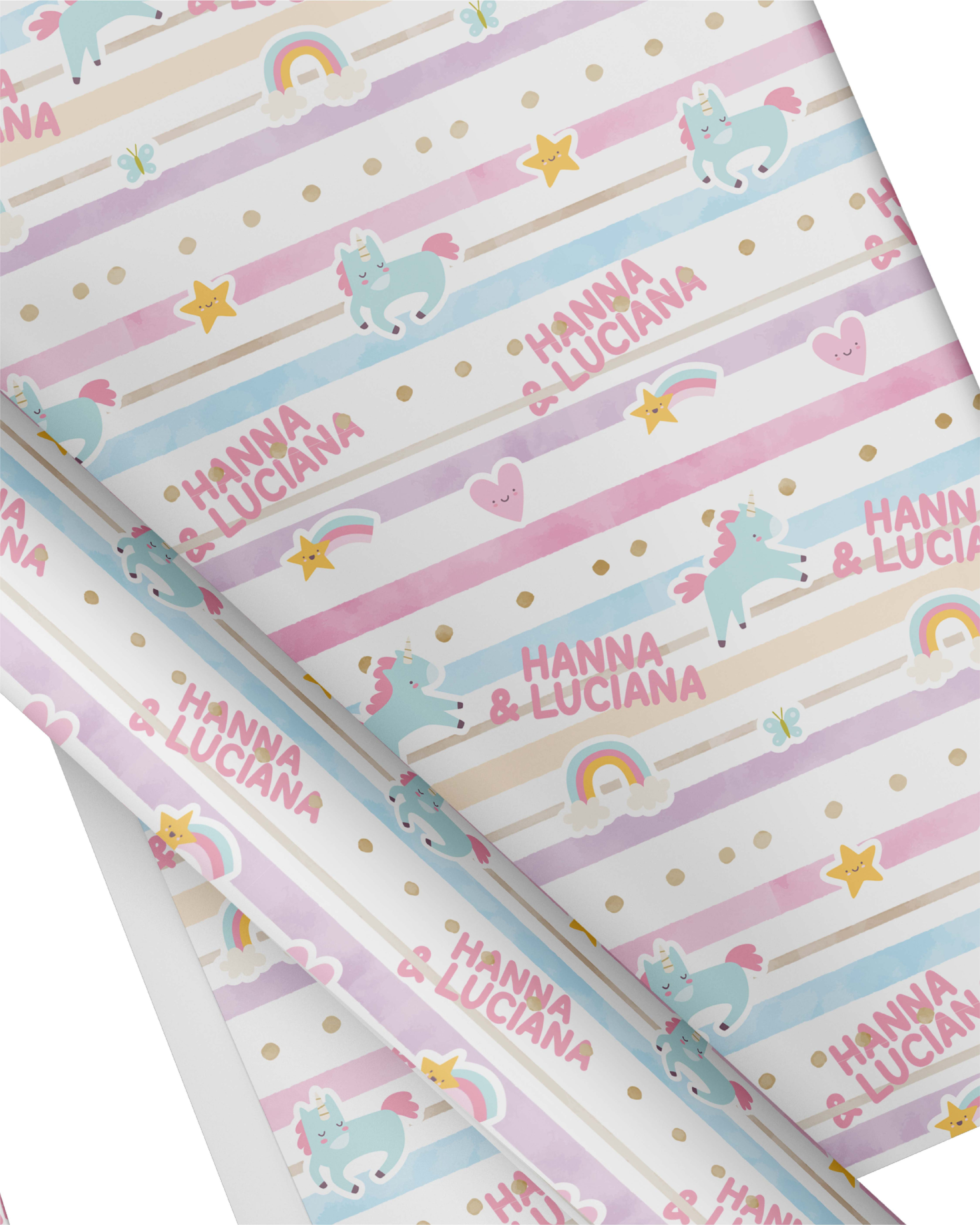 UNICORN RAINBOW WRAPPING PAPER