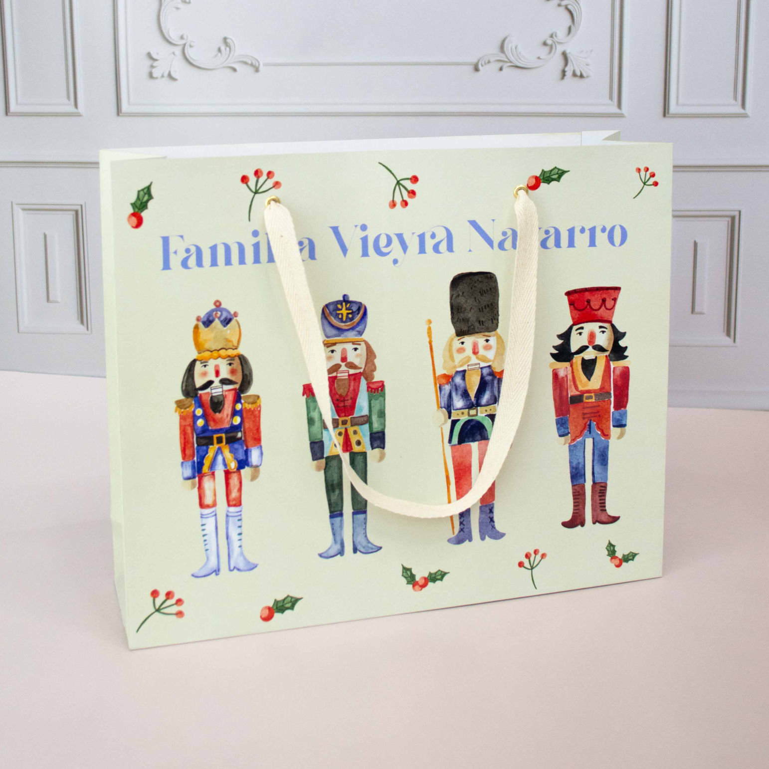 10 BOLSAS GRANDES | WATERCOLOR NUTCRACKER