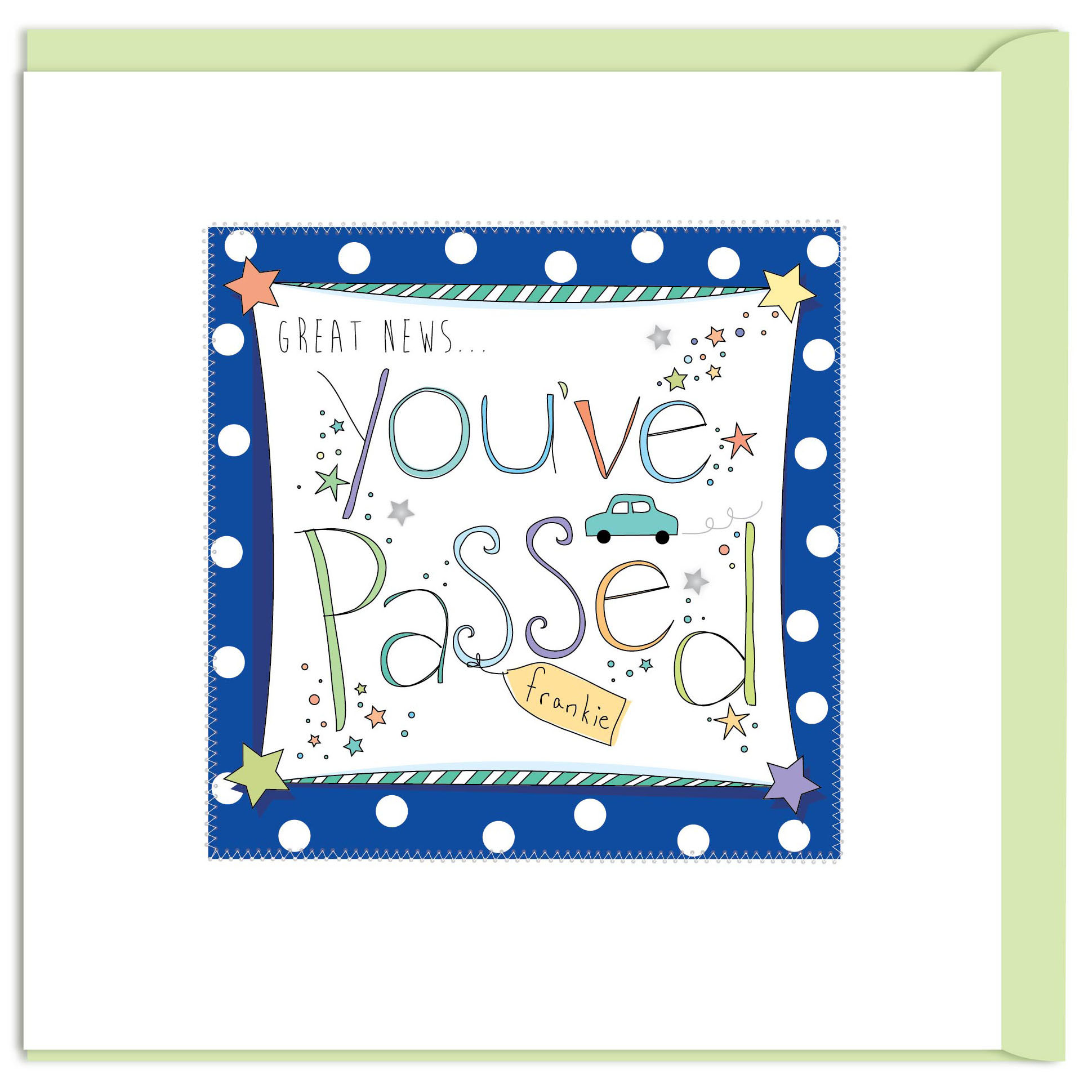 Personalised You've Passed Your Driving Test Card