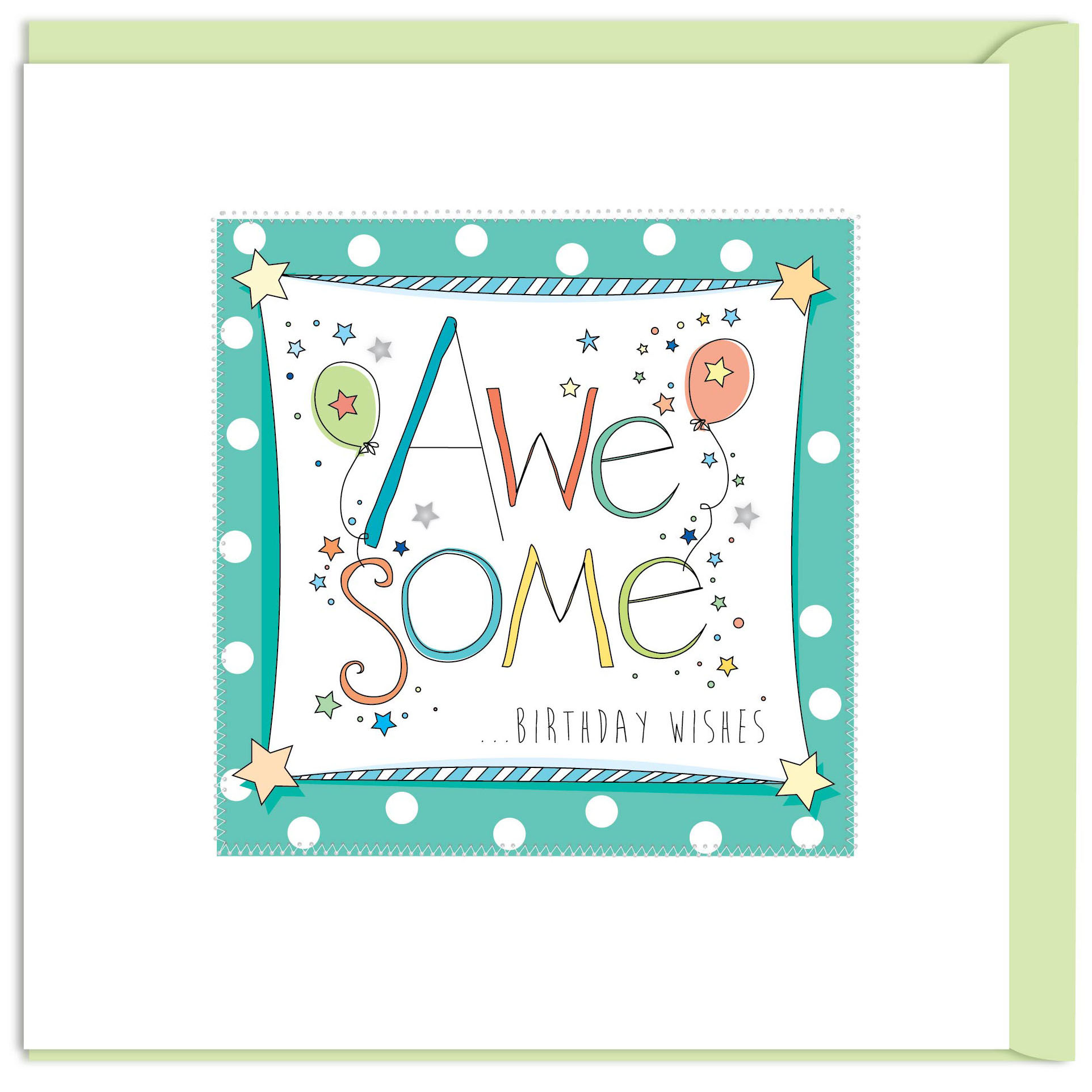 Awesome Birthday Wishes Card