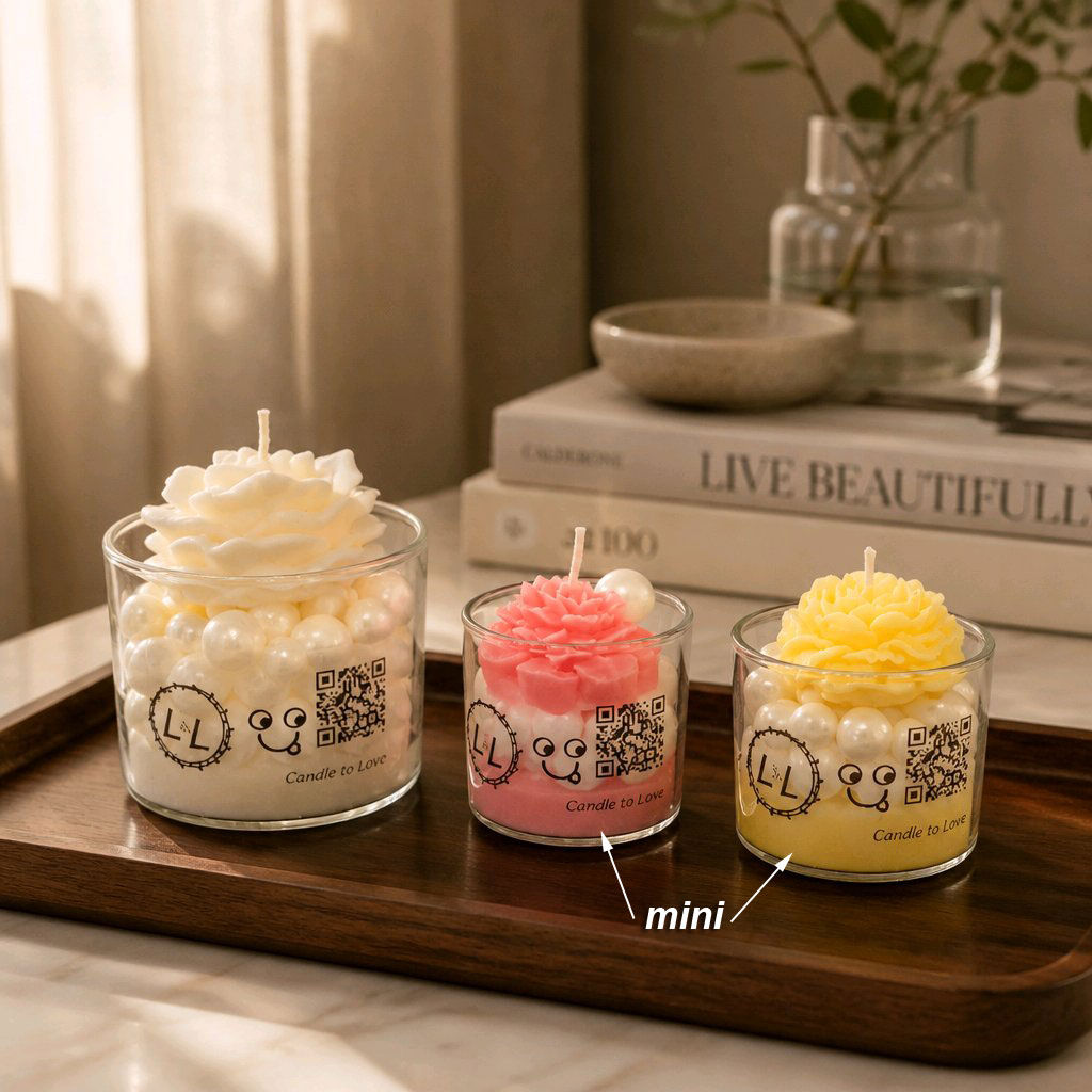 Mini Pearls with Rose