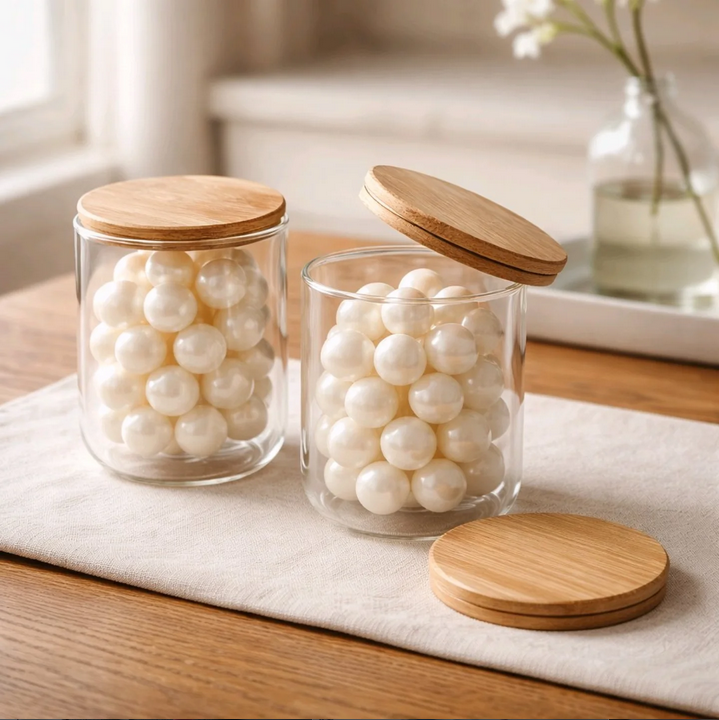 Glass of pearls