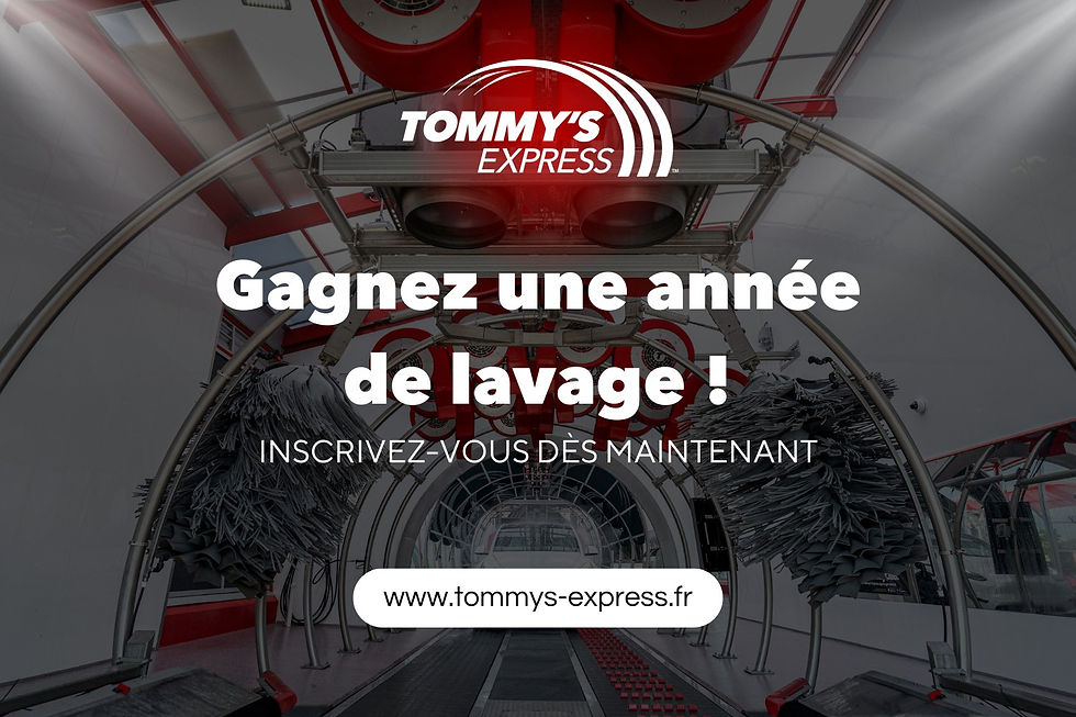 Gagnez une année de lavage avec Tommy's Express