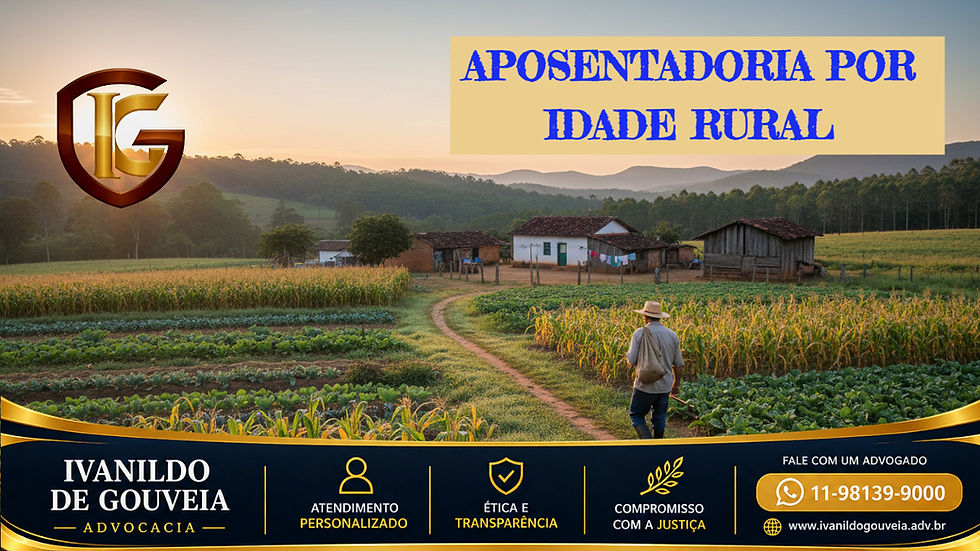 APOSENTADORIA POR IDADE RURAL - IVANILDO DE GOUVEIA - ADVOGADO