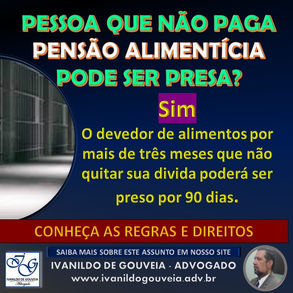 Prisão Civil por Falta de Pagamento de Alimentos: Entenda as Consequências Legais