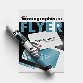 Gloss Text Flyer-Satin Graphic