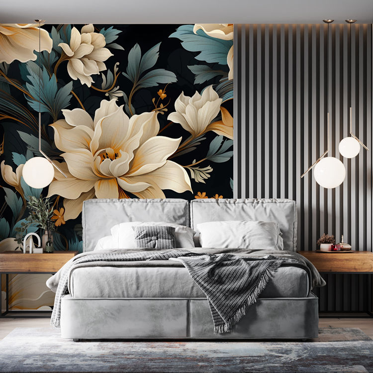 Thumbnail: Luxury Flowers Wall - Satin Graphic