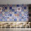 Thumbnail: Blue Tiles Wall Mural - Satin Graphic