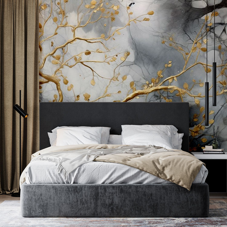 Thumbnail: Modern Abstract Tree Wall Mural - Satin Graphic