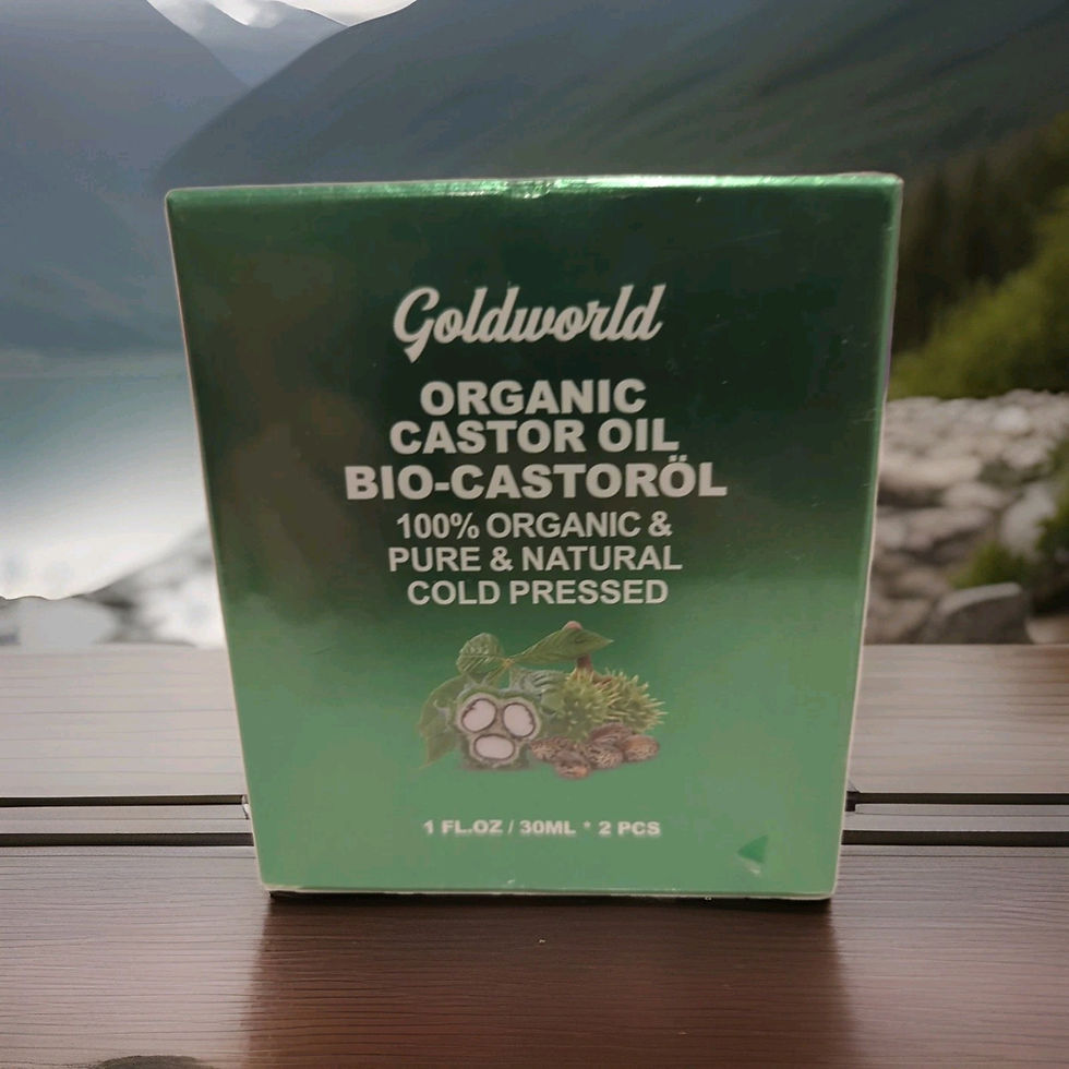 Goldworld Organic Castor Oil 30ml pure cold pressed box
