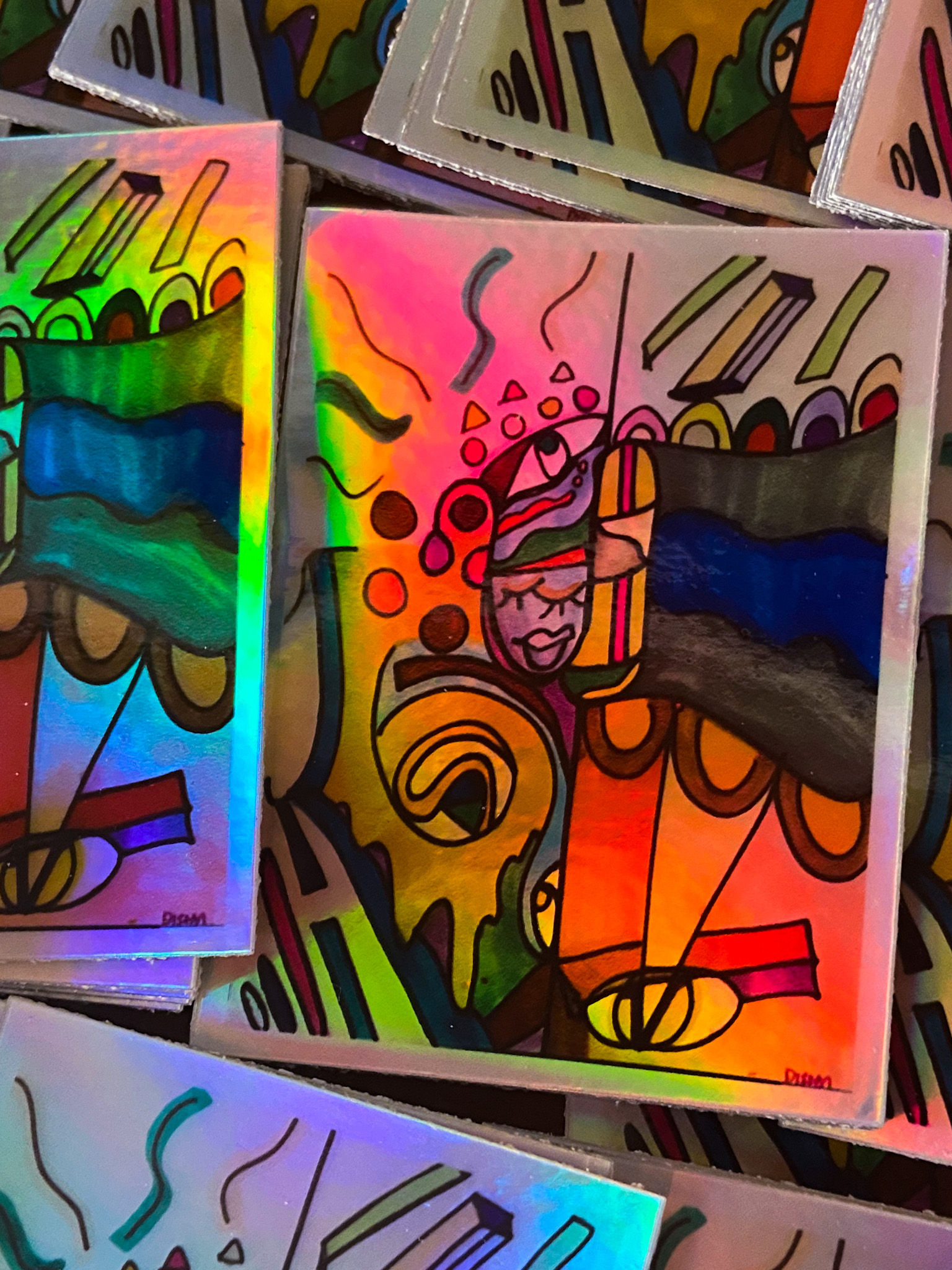 Mixed Elements - Holographic Sticker