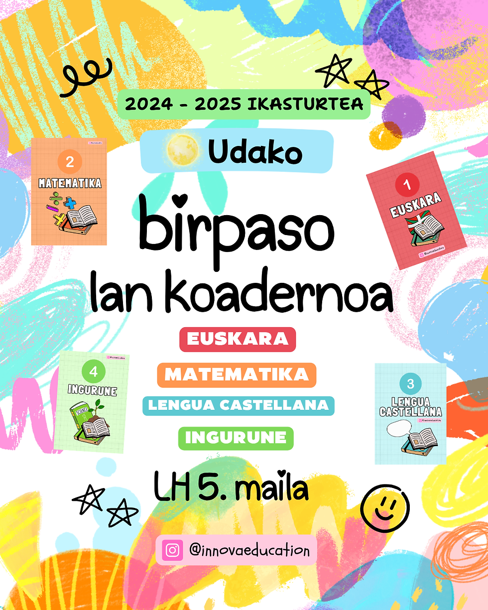 ✨ Udarako Birpaso Lan Koadernoa prest! 