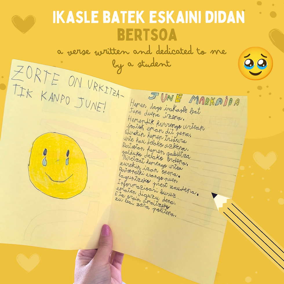IKASLE BATEK ESKAINITAKO BERTSOA