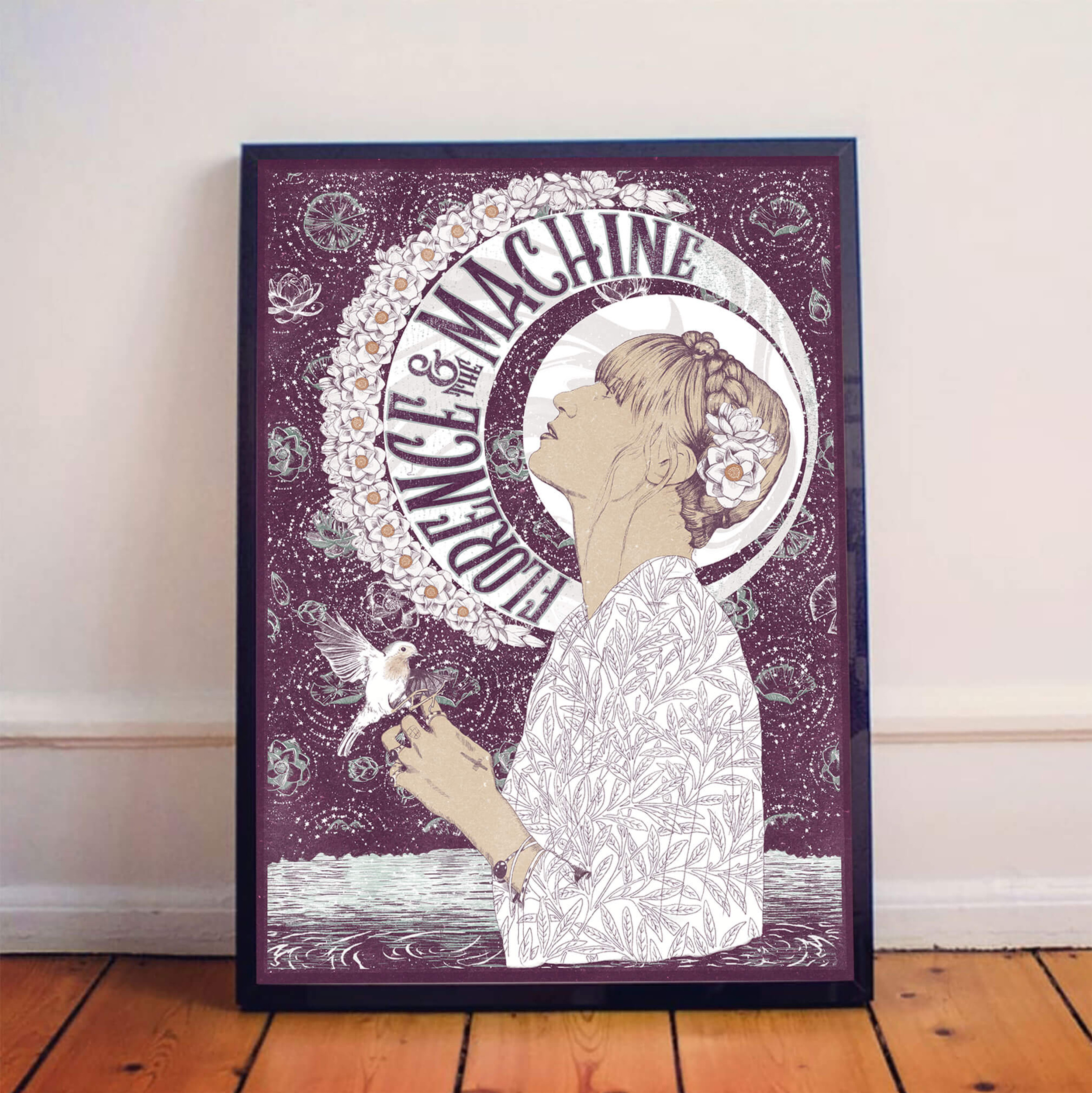 Florence and The Machine Band Poster – Hand-Drawn Wall Art