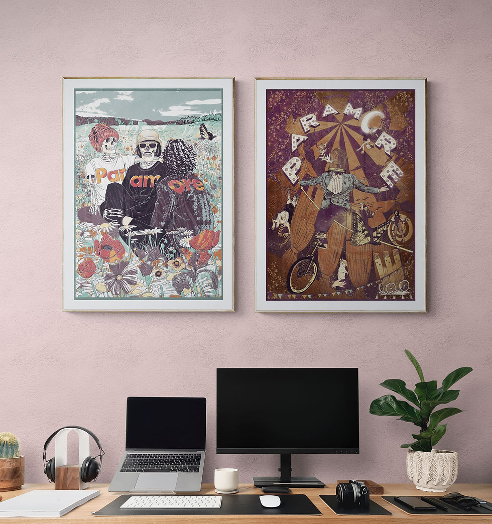 Thumbnail: Paramore band print