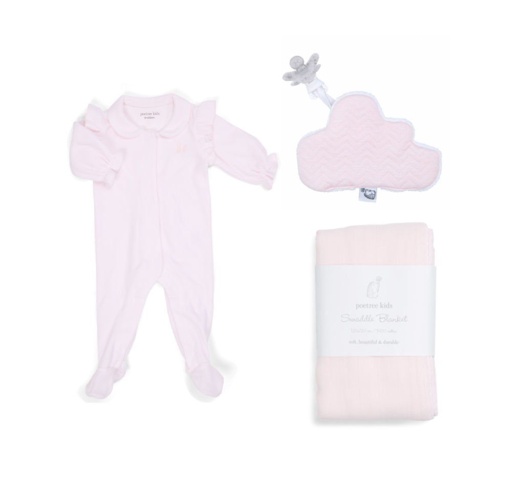 Poetree Kids cadeau pakket soft pink 3 stuks