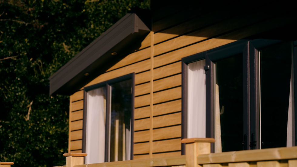 Exterior of a holiday home.