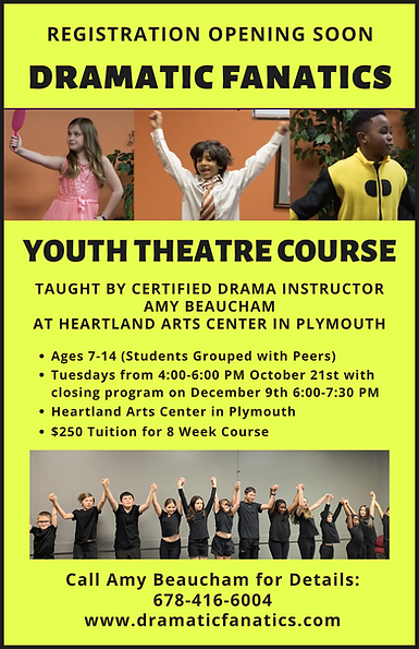 Heartland Arts Center Fall 2025 Youth Theatre Course.png