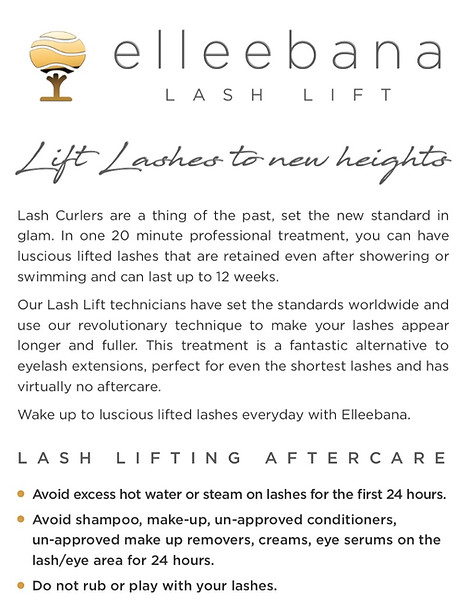 LASH LIFT AFTERCARE - DALLAS- DALLASH