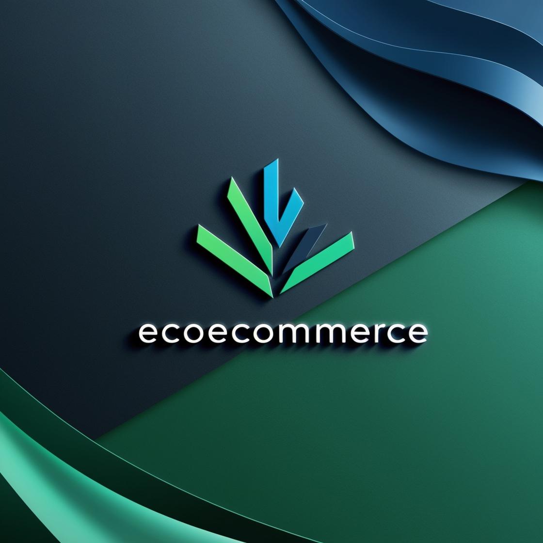 create a abstract sleek logo for a company called EcoEcommerce no tagline.jpg