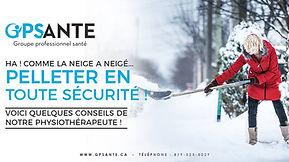 Conseil santé pour le pelletage