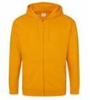 Thumbnail: Adults Full Zip Hoodie (Heart Angel or B's Army Embroidery Front & Back)