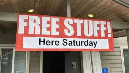 Parking lot giveaway