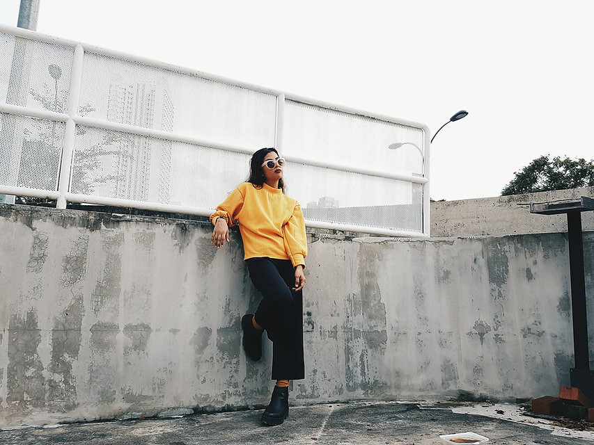 Woman with Yellow Sweater