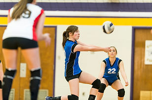 physical education (P.E.) teaching volleyball lessons