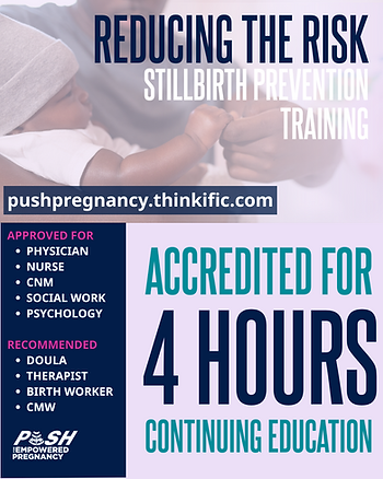 Stillbirth Prevention training provides 4-hour accreditation