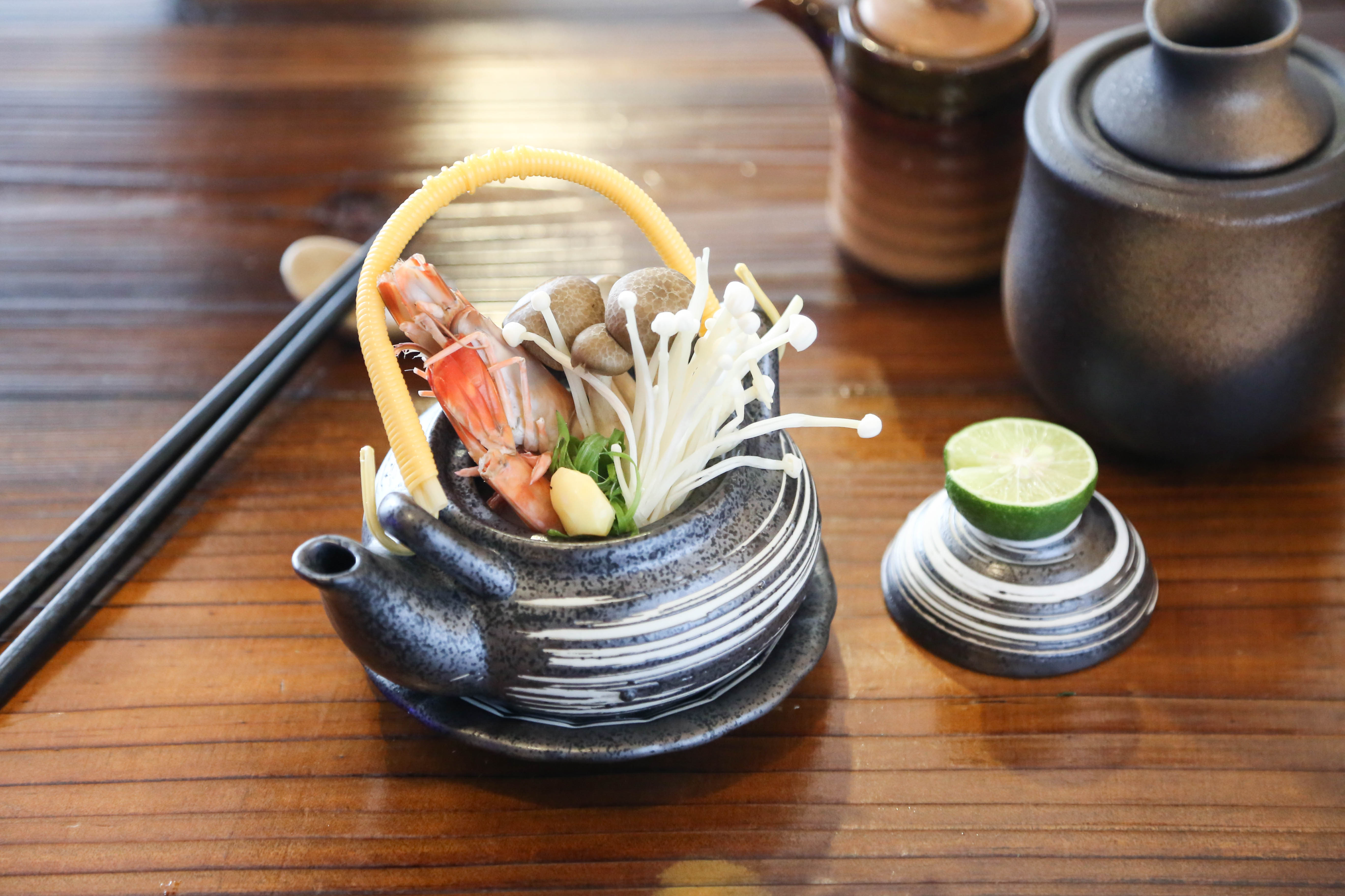 Arranged Food and Objects