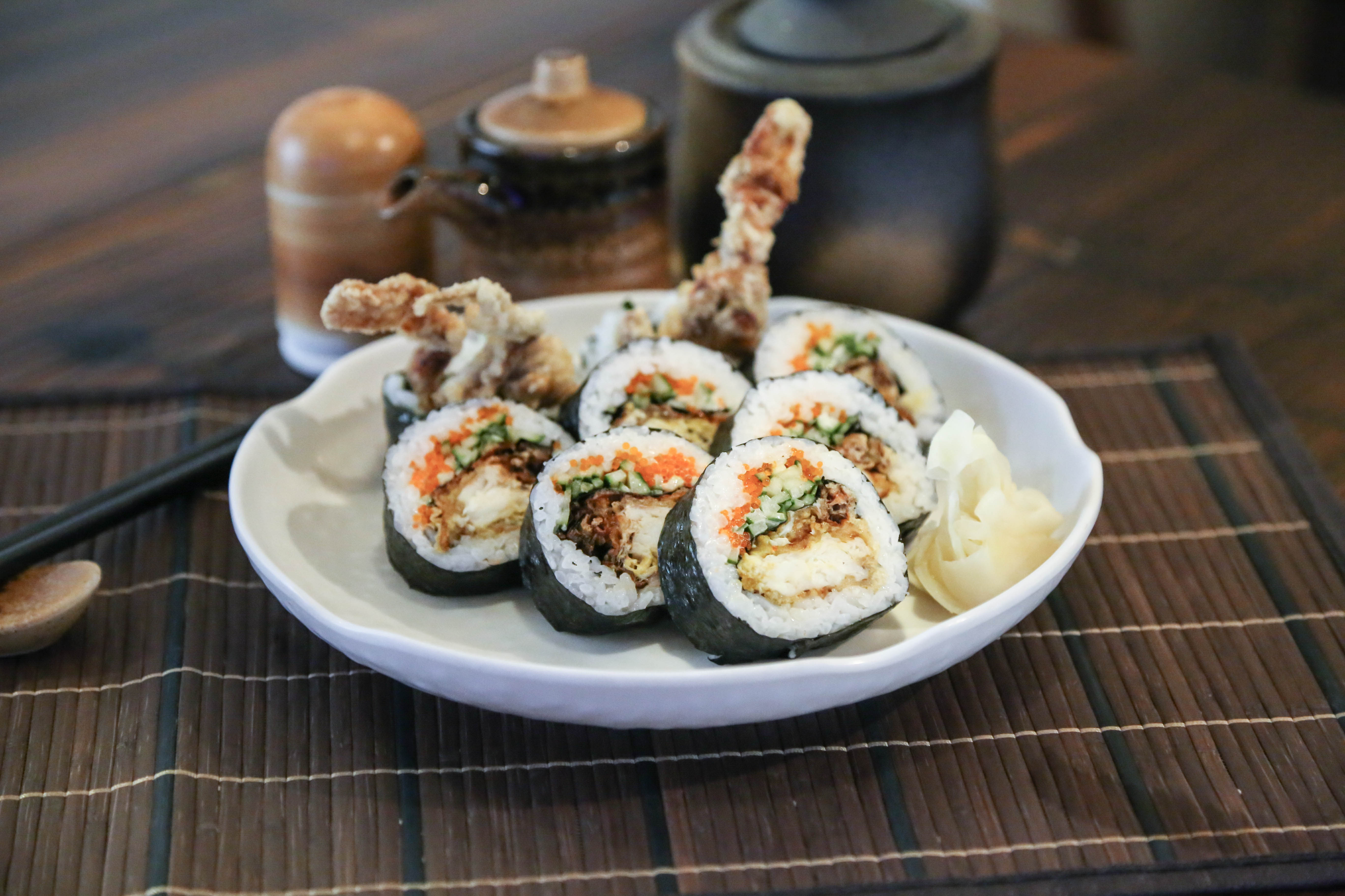 Arranged Food and Objects