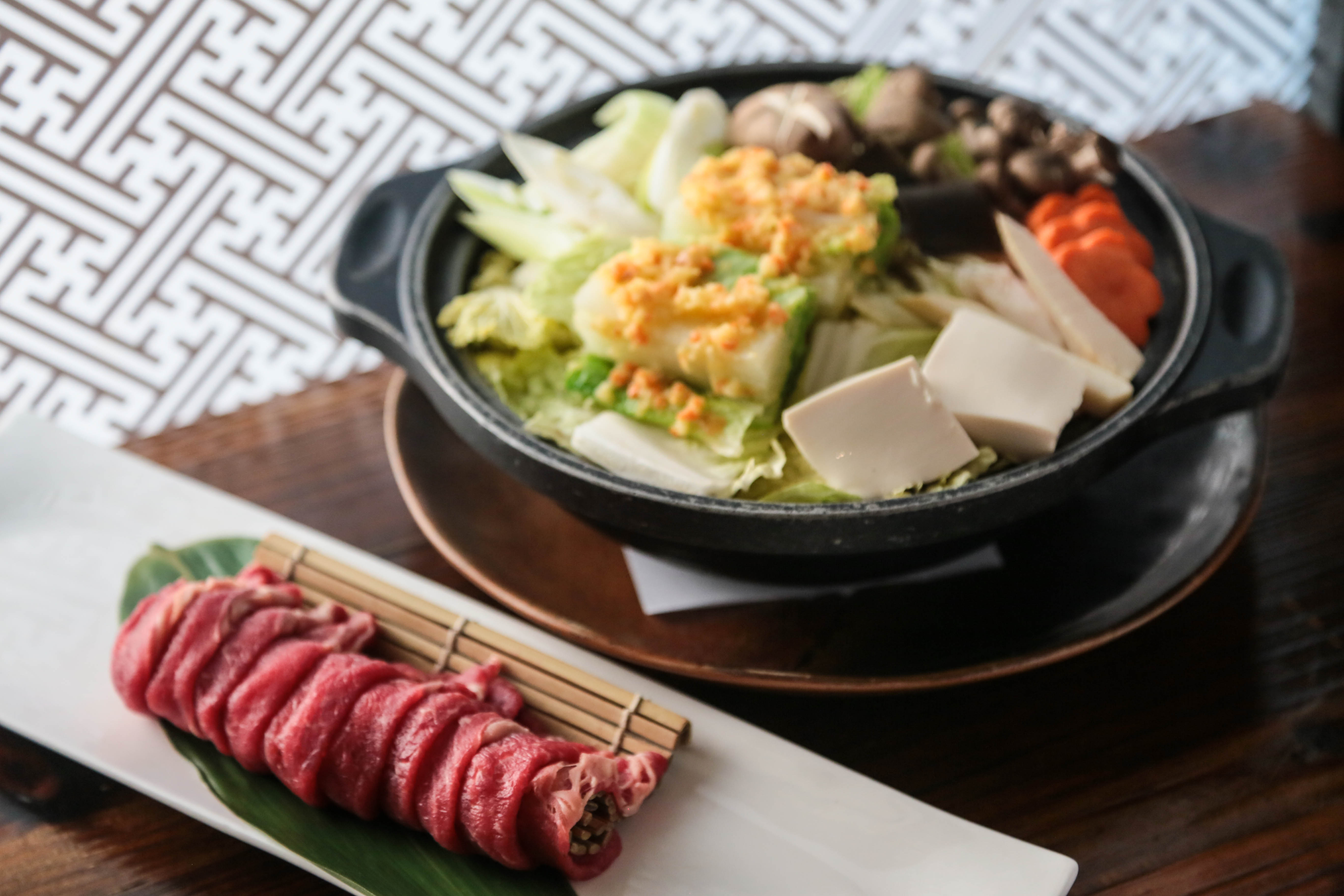 Arranged Food and Objects