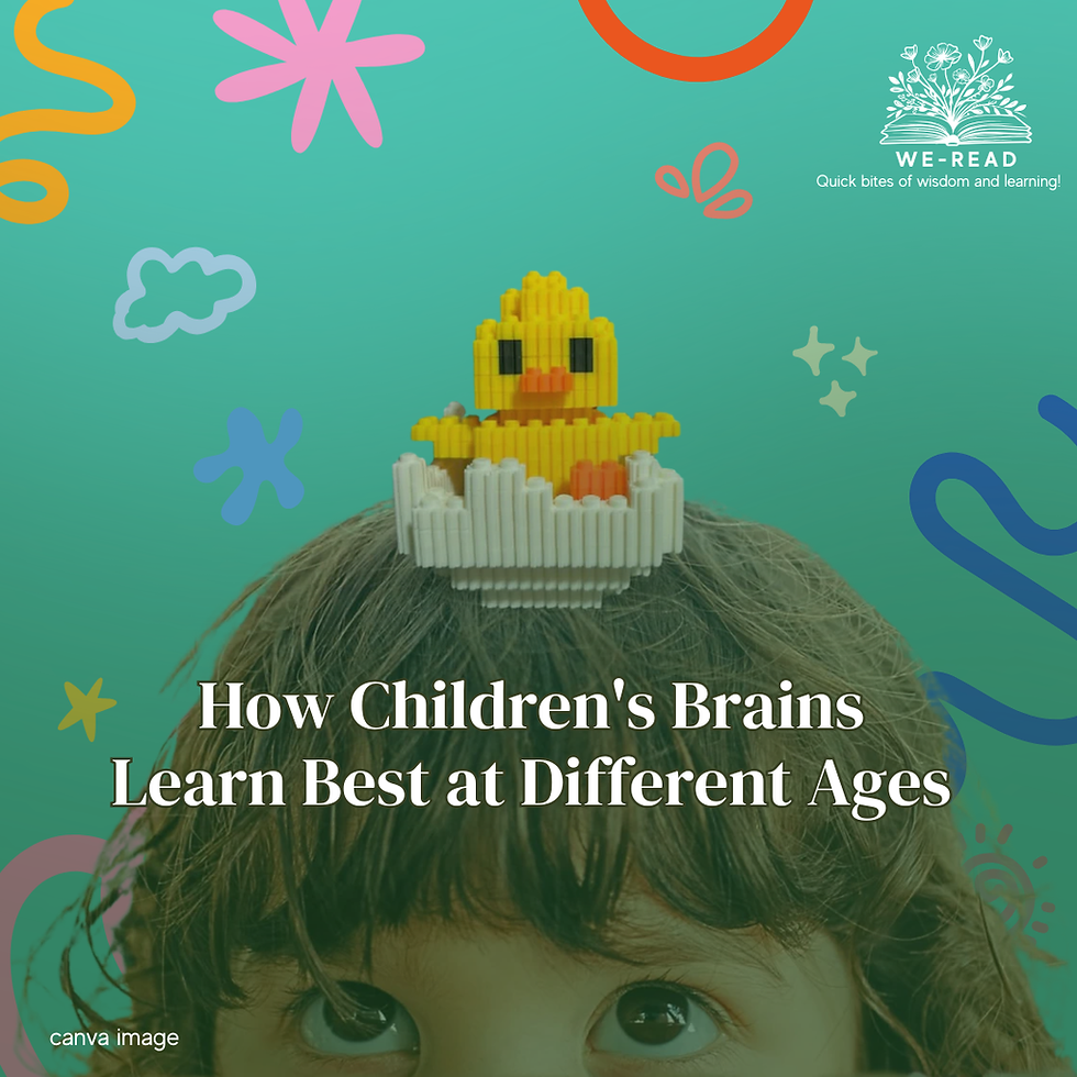 How Children's Brains Learn Best at Different Ages